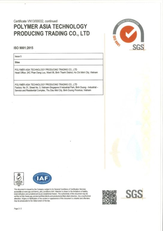 2019-2022 年 ISO 9001: 2015 质量认证